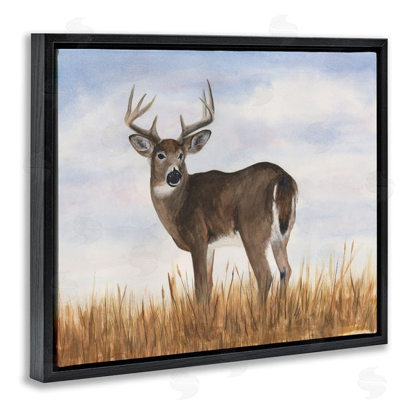 Stupell Industries Michael Willett | Deer In Country Grass Wall Art