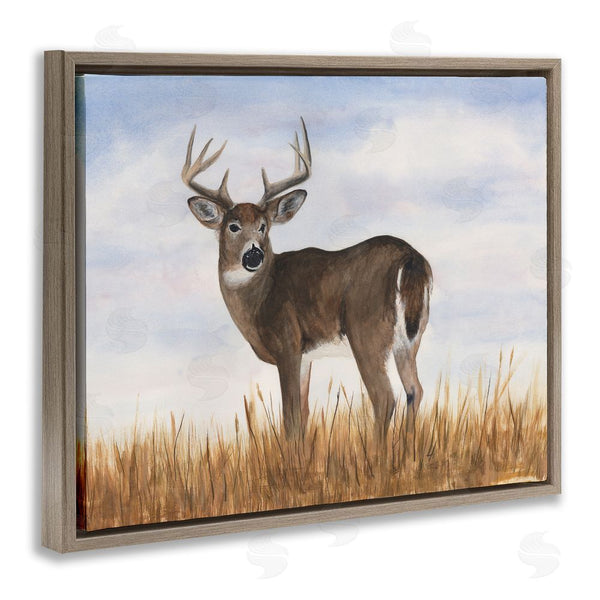 Stupell Industries Michael Willett | Deer In Country Grass Wall Art