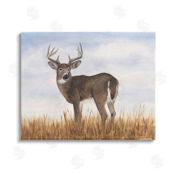 stupell industries Michael Willett | Deer in Country Grass Wall Art