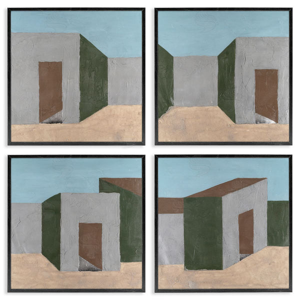 Stupell Industries Michael Willett | Desert Modular Houses Wall Art