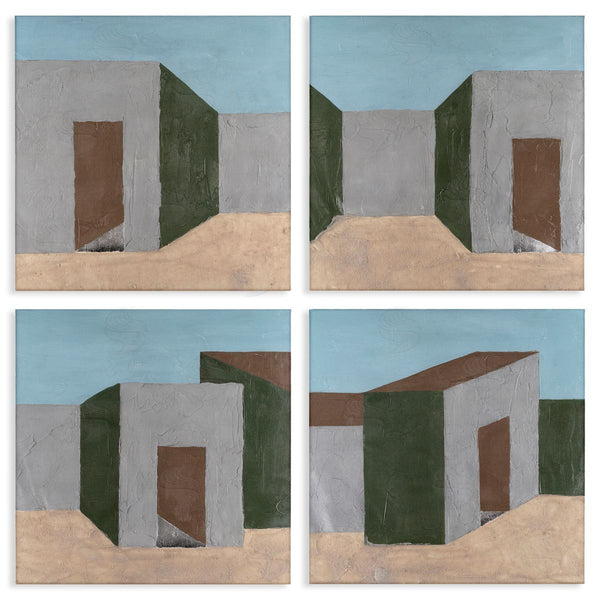 stupell industries Michael Willett | Desert Modular Houses Wall Art
