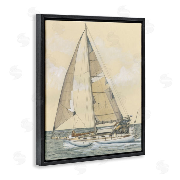 Stupell Industries Michael Willett | Detailed Sailboat View