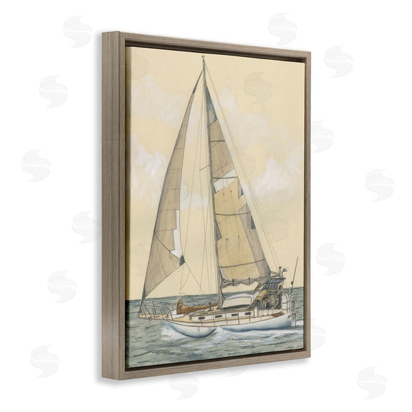 Stupell Industries Michael Willett | Detailed Sailboat View