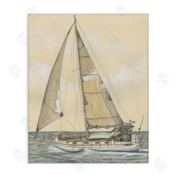 stupell industries Michael Willett | Detailed Sailboat View