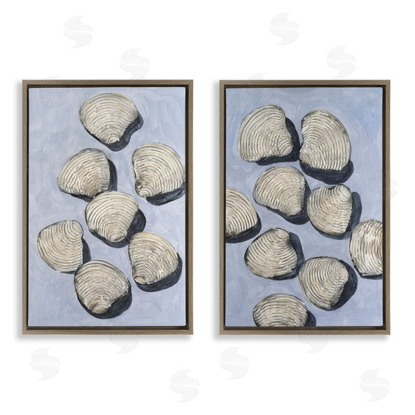Stupell Industries Michael Willett | Embellished Clam Shells Sea Life