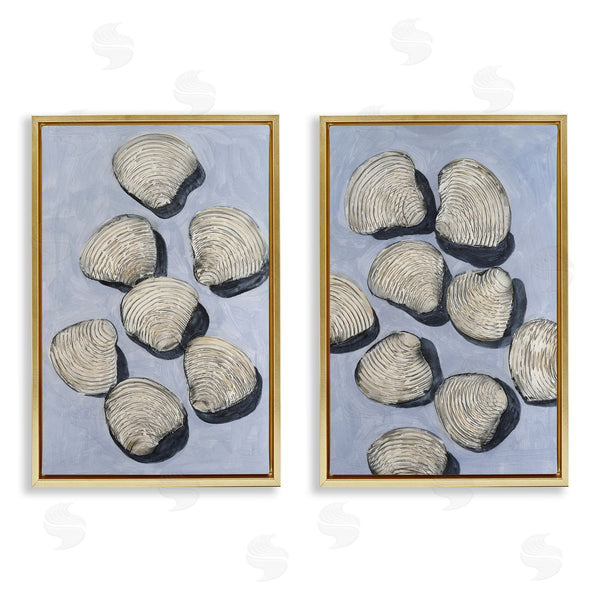 Stupell Industries Michael Willett | Embellished Clam Shells Sea Life