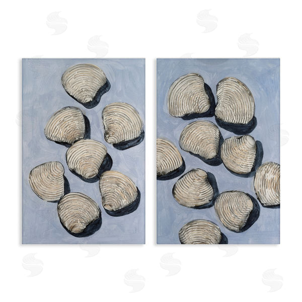 stupell industries Michael Willett | Embellished Clam Shells Sea Life