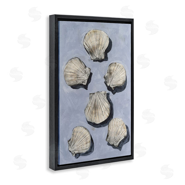 Stupell Industries Michael Willett | Embellished Seashells Over Blue