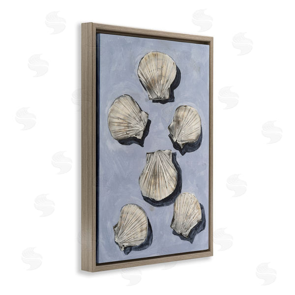 Stupell Industries Michael Willett | Embellished Seashells Over Blue