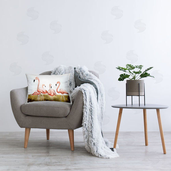Stupell Industries Michael Willett | Flamingo Flock On Gold