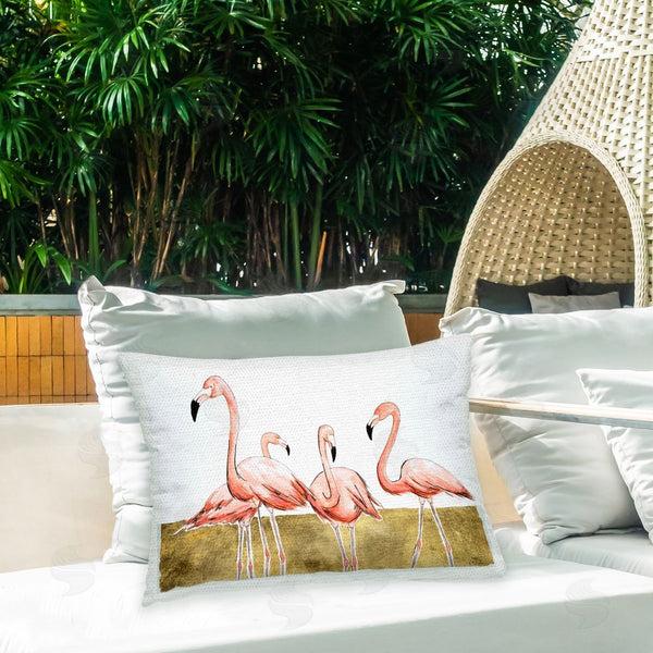 Stupell Industries Michael Willett | Flamingo Flock On Gold