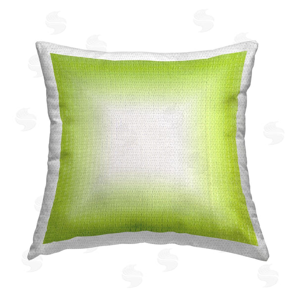 Stupell Industries Michael Willett | Green Ombre Fade Printed Throw Pillow