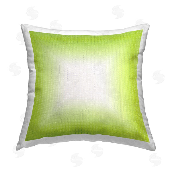 stupell industries Michael Willett | Green Ombre Fade Printed Throw Pillow