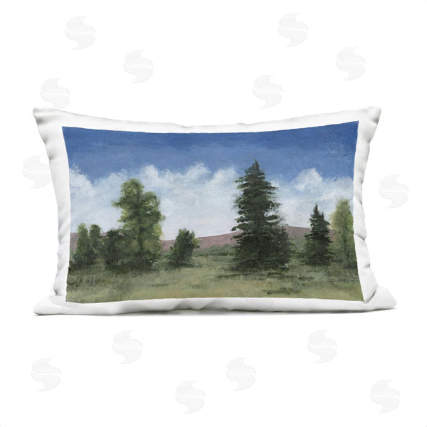 Stupell Industries Michael Willett | Looming Trees Rural Landscape Printed Throw Pillow