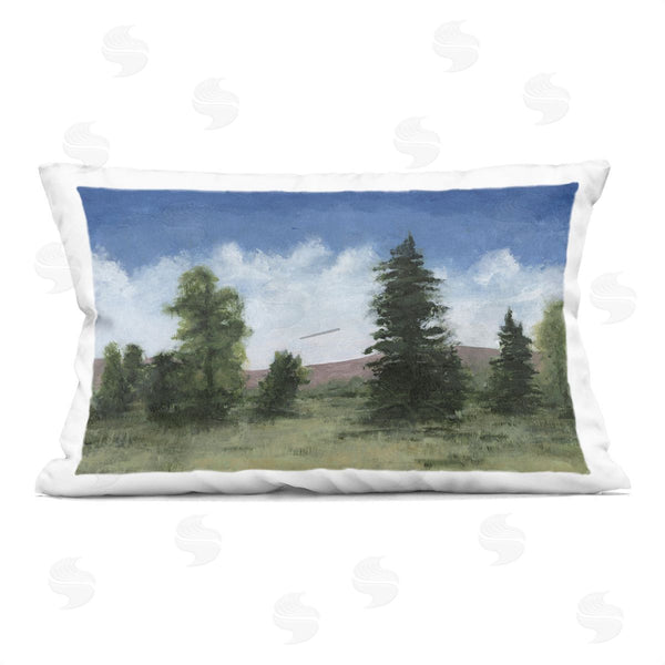 stupell industries Michael Willett | Looming Trees Rural Landscape Printed Throw Pillow