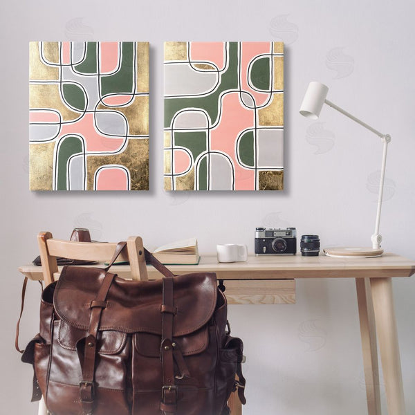 Stupell Industries Michael Willett | Overlapping Shapes On Glam Wall Art