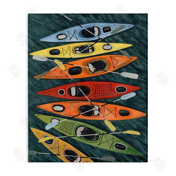stupell industries Michael Willett | Rainbow Hue Kayaks Wall Art