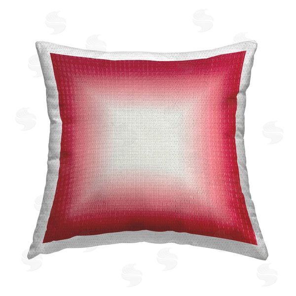 Stupell Industries Michael Willett | Red Ombre Fade Printed Throw Pillow