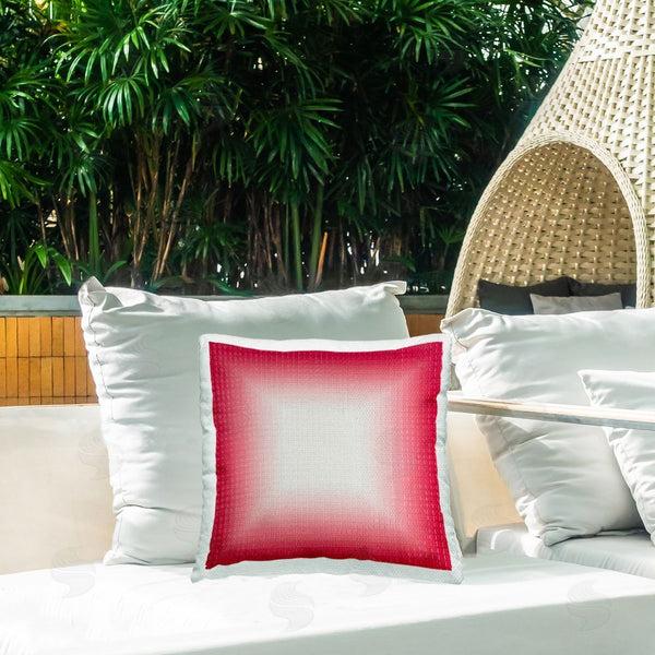 Stupell Industries Michael Willett | Red Ombre Fade Printed Throw Pillow