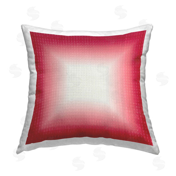 stupell industries Michael Willett | Red Ombre Fade Printed Throw Pillow