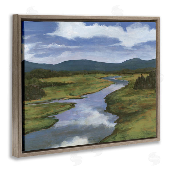 Stupell Industries Michael Willett | River With Cloud Reflection Wall Art