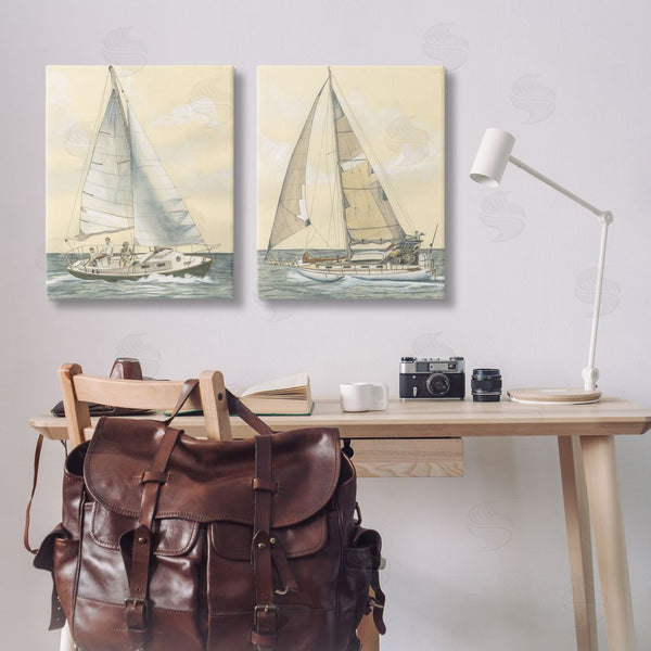 Stupell Industries Michael Willett | Sailboat Crew At Sea Wall Art
