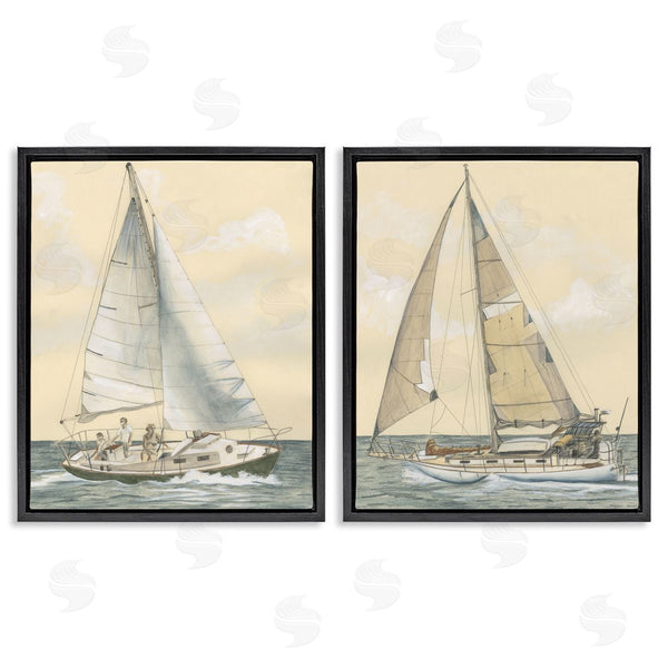 Stupell Industries Michael Willett | Sailboat Crew At Sea Wall Art