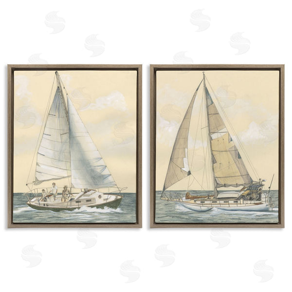 Stupell Industries Michael Willett | Sailboat Crew At Sea Wall Art