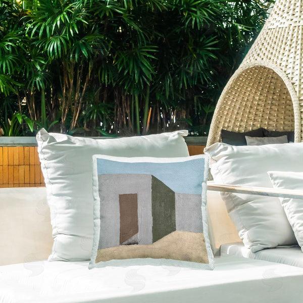 Stupell Industries Michael Willett | Southwestern Adobe House Printed Throw Pillow