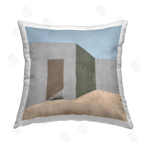 stupell industries Michael Willett | Southwestern Adobe House Printed Throw Pillow