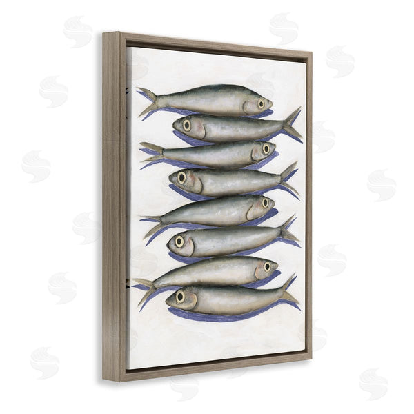 Stupell Industries Michael Willett | Stacked Anchovy Fish