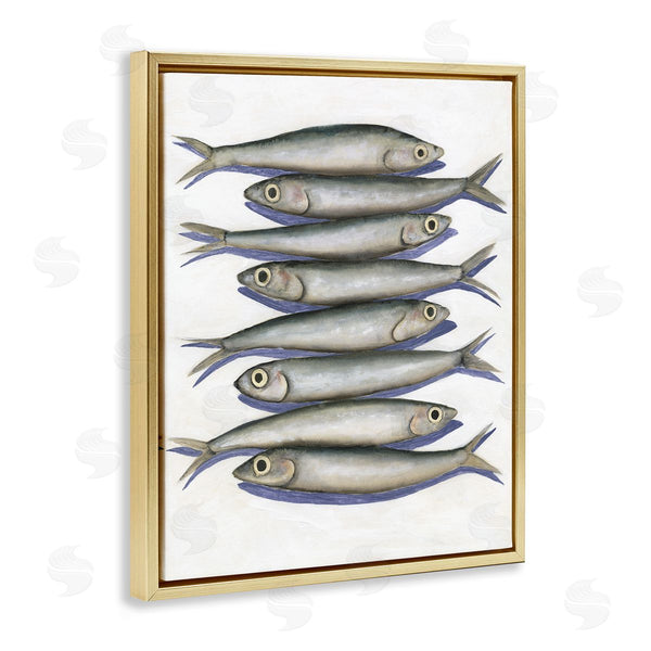 Stupell Industries Michael Willett | Stacked Anchovy Fish