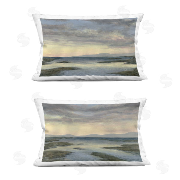 stupell industries Michael Willett | Sunlit Sea Expanse Printed Throw Pillow Set
