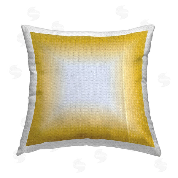 Stupell Industries Michael Willett | Yellow Ombre Fade Printed Throw Pillow