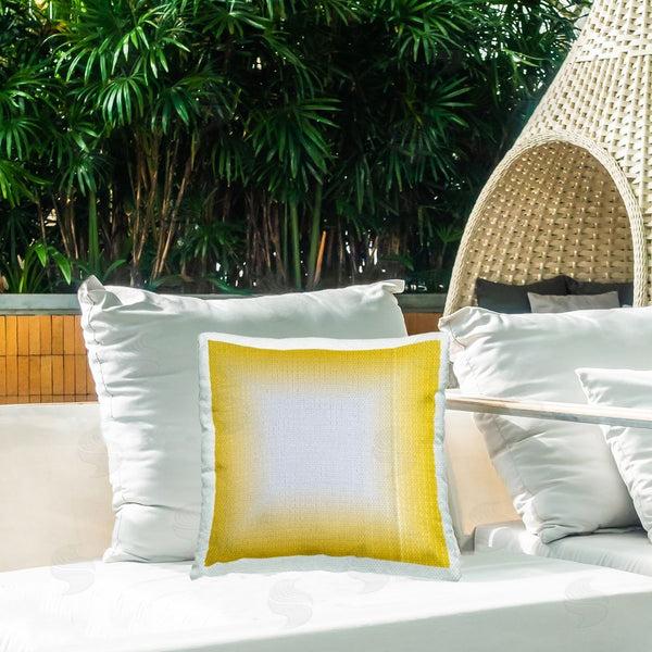 Stupell Industries Michael Willett | Yellow Ombre Fade Printed Throw Pillow