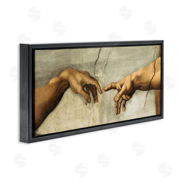 Stupell Industries Michelangelo | Hands Of The Creation Religious Painting Wall Art
