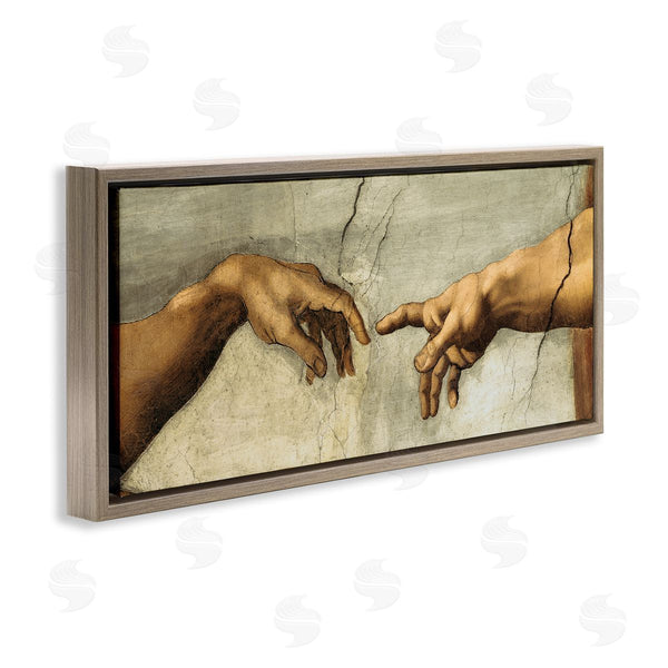 Stupell Industries Michelangelo | Hands Of The Creation Religious Painting Wall Art