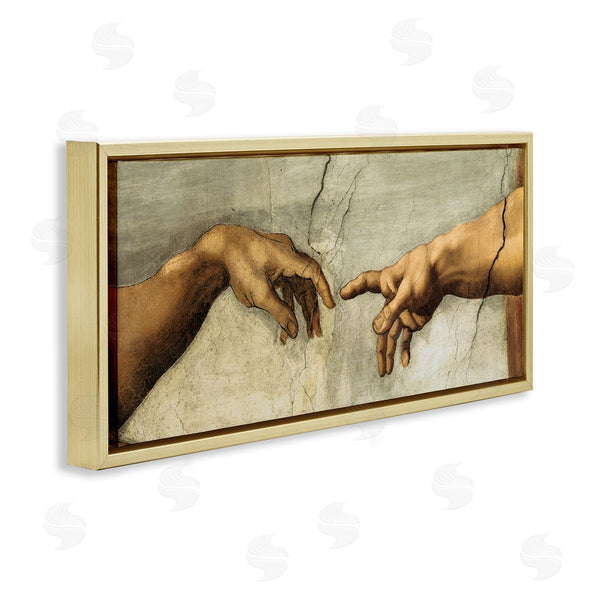 Stupell Industries Michelangelo | Hands Of The Creation Religious Painting Wall Art