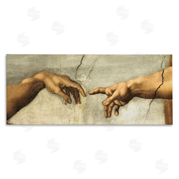 stupell industries Michelangelo | Hands of The Creation Religious Painting Wall Art