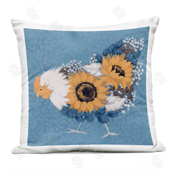 Stupell Industries Michele Norman | Abstract Chicken Portrait Printed Throw Pillow