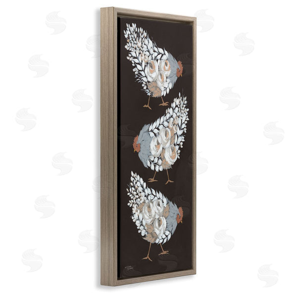 Stupell Industries Michele Norman | Abstract Floral Body Hens Wall Art