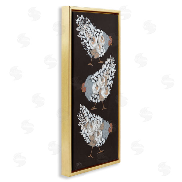 Stupell Industries Michele Norman | Abstract Floral Body Hens Wall Art