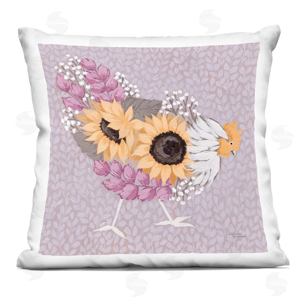 stupell industries Michele Norman | Abstract Hen Portrait Printed Throw Pillow