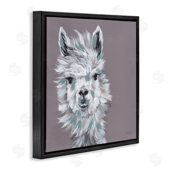 Stupell Industries Michele Norman | Adventurous Llama Breezy White Haired Alpaca Wise Glance Wall Art