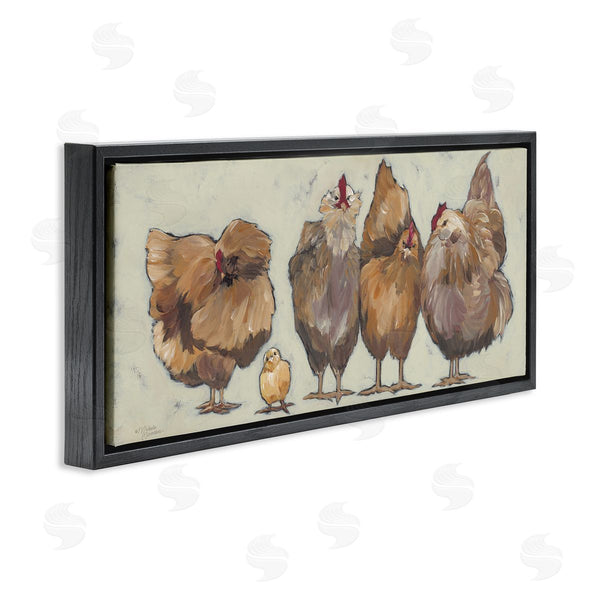 Stupell Industries Michele Norman | Brown Hens And Chick Wall Art