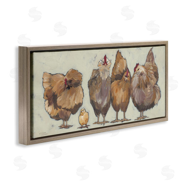 Stupell Industries Michele Norman | Brown Hens And Chick Wall Art