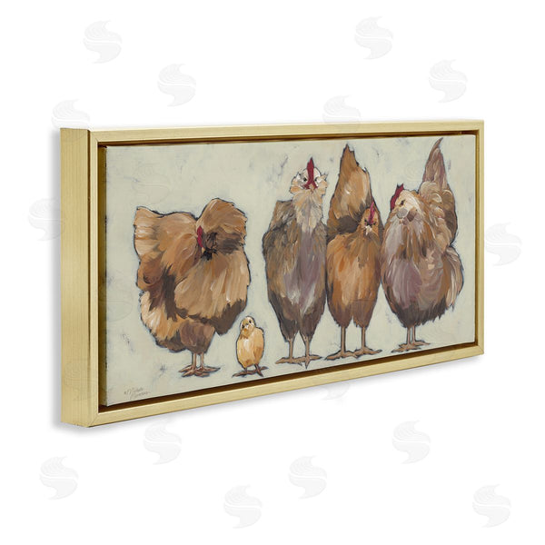 Stupell Industries Michele Norman | Brown Hens And Chick Wall Art