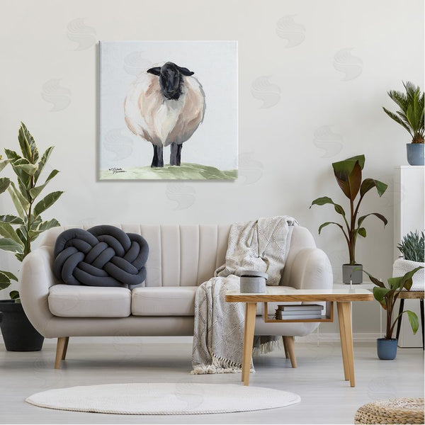 Stupell Industries Michele Norman | Farmhouse Fuzzy Sheep Portrait Wall Art