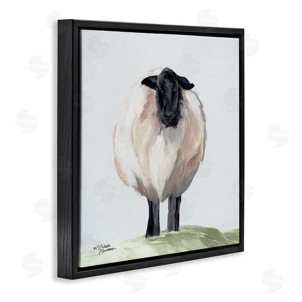 Stupell Industries Michele Norman | Farmhouse Fuzzy Sheep Portrait Wall Art