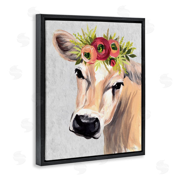 Stupell Industries Michele Norman | Jersey Cow With Floral Crown Wall Art